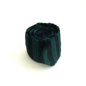Cravate tricot bleue et verte, seconde vue – Arte Del Fai
