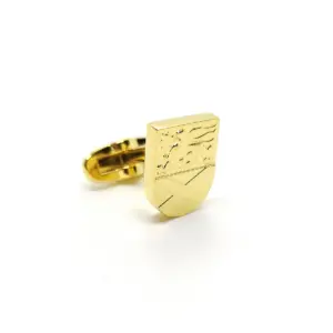 Boutons de manchette de Bonhome dorés – Arte Del Fai