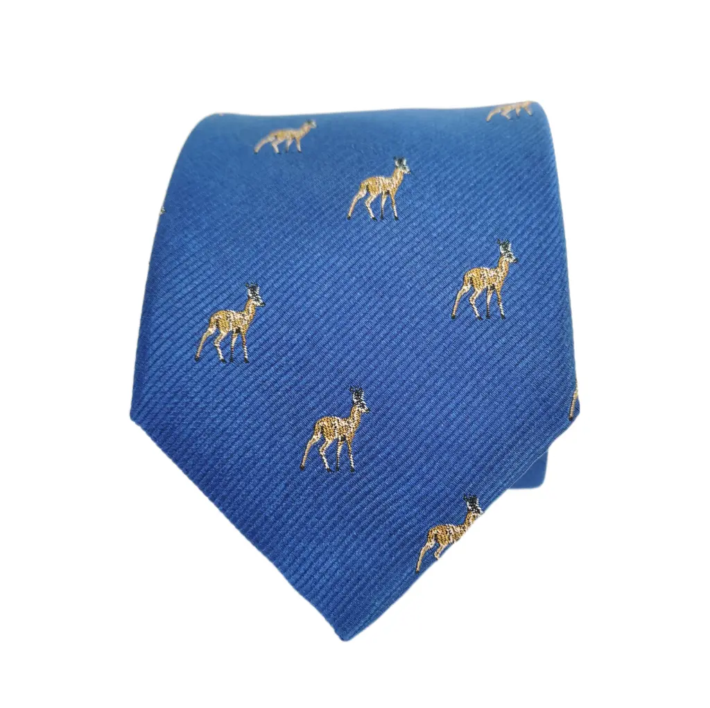 Cravate Chevreuil Bleue