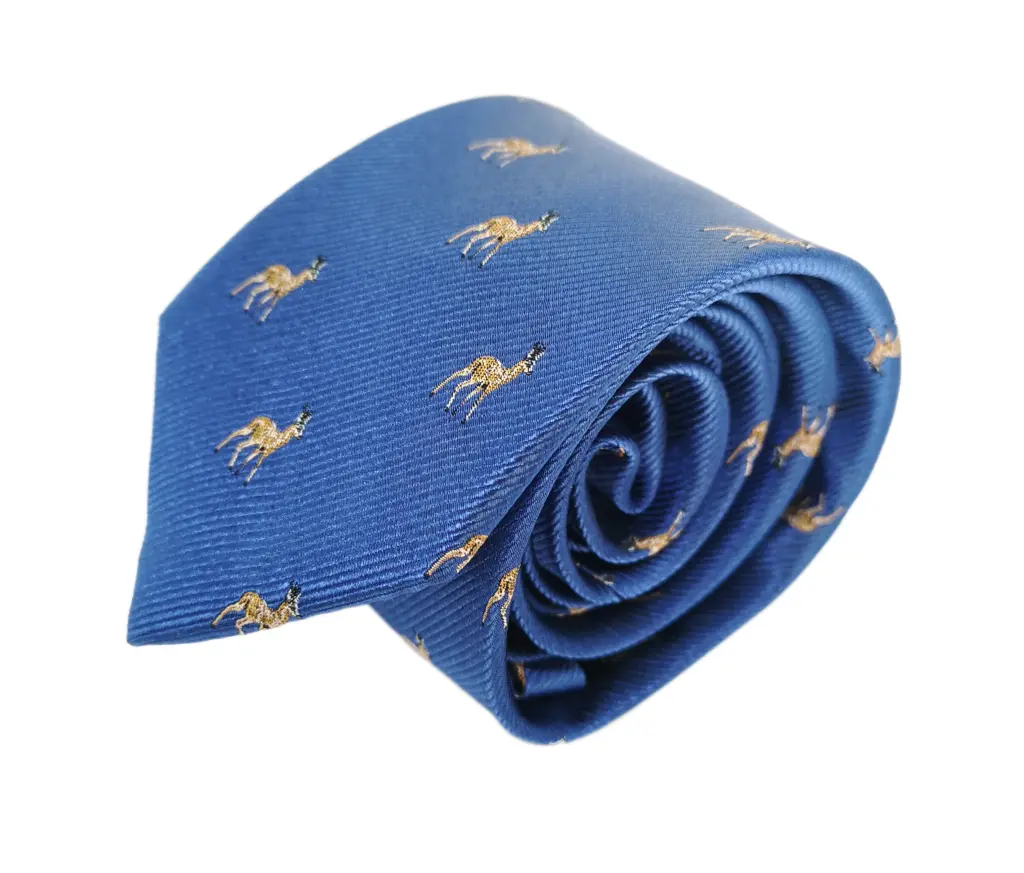 Cravate Chevreuil Bleue, seconde vue